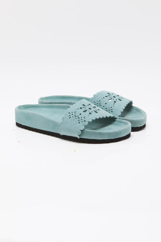 Shore Cut Out Sandal-Aqua