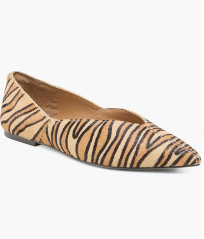 Gema Tiger Calf Hair Flat