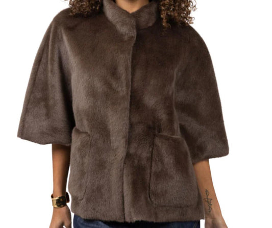 Ivy Jane Faux Capelet Jacket