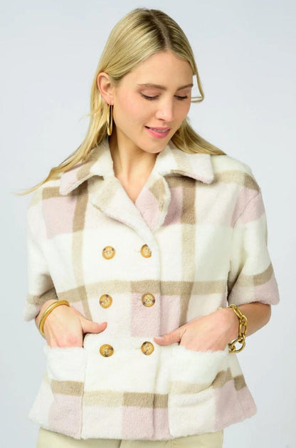 Ivy Jane Double Button Fur Top