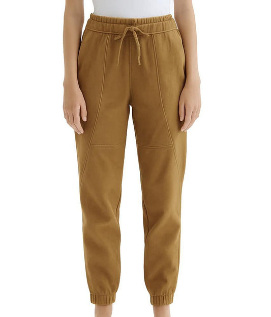 Melissa Nepton Myrtle Pant- Champagne Suede