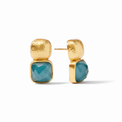 Catalina Earring-  Iridescent Montana Blue
