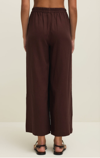 Scout Linen Pant-Choc Cherry