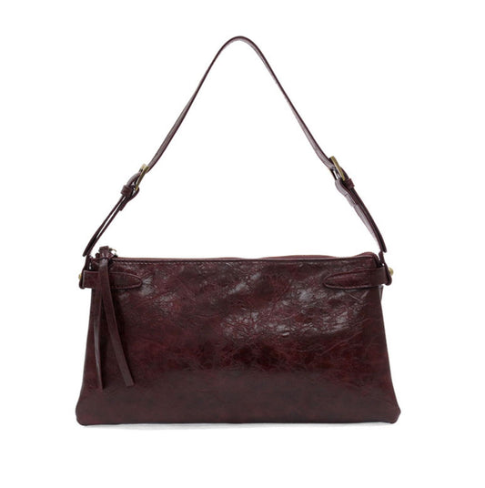 Trapeze Shoulder Bag- Wine