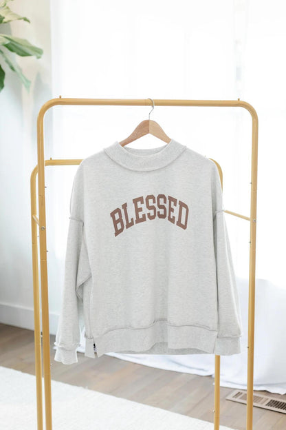 Reversible Thankful/Blessed-Grey