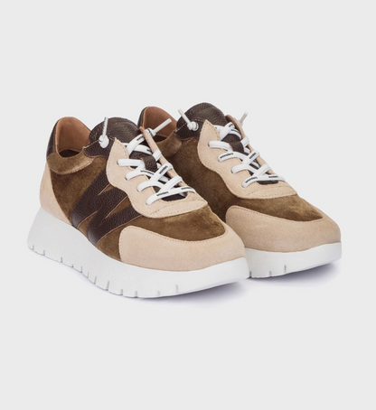 Wonders Comb Sneaker- Taupe