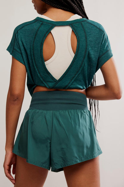 Free People Carpe Diem Short- Evergreen