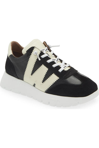 Wonders Racer Sneaker- Black/White