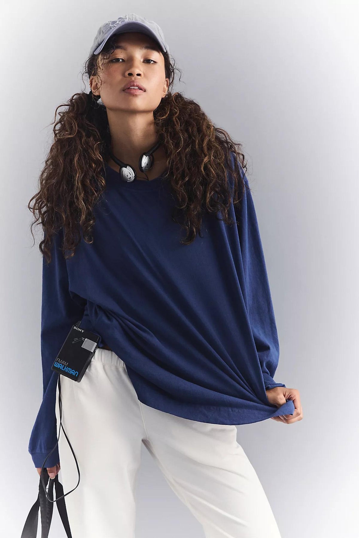 FP Hustle Layer Tee-Navy