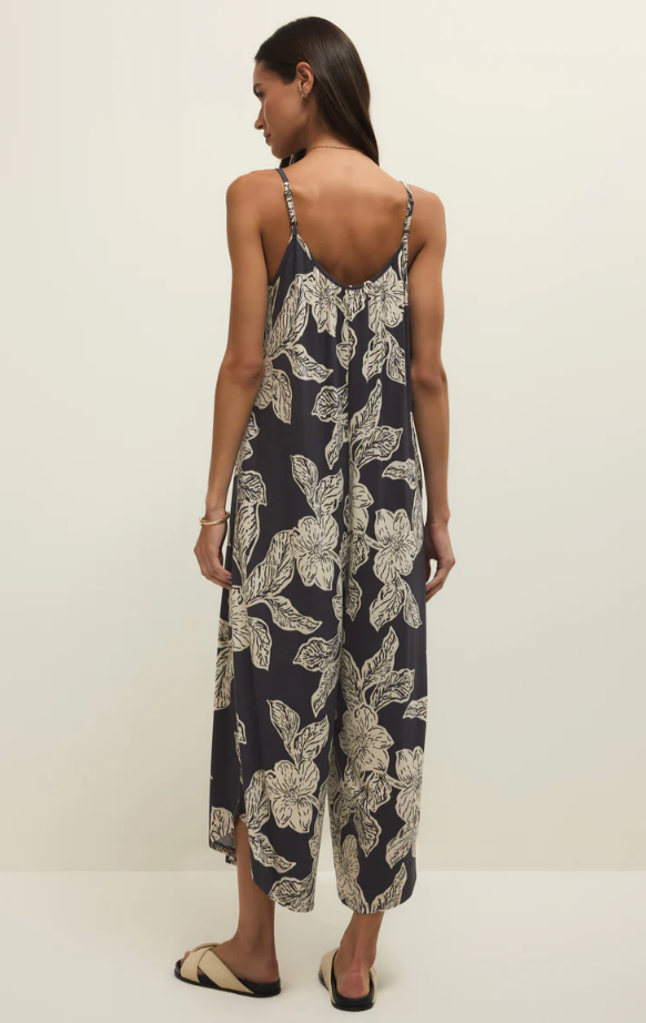 Flared Asha Floral Jumpsuit