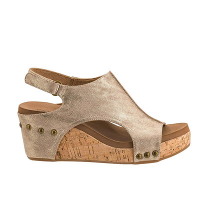 Carley Gold Wash Metallic Shoe