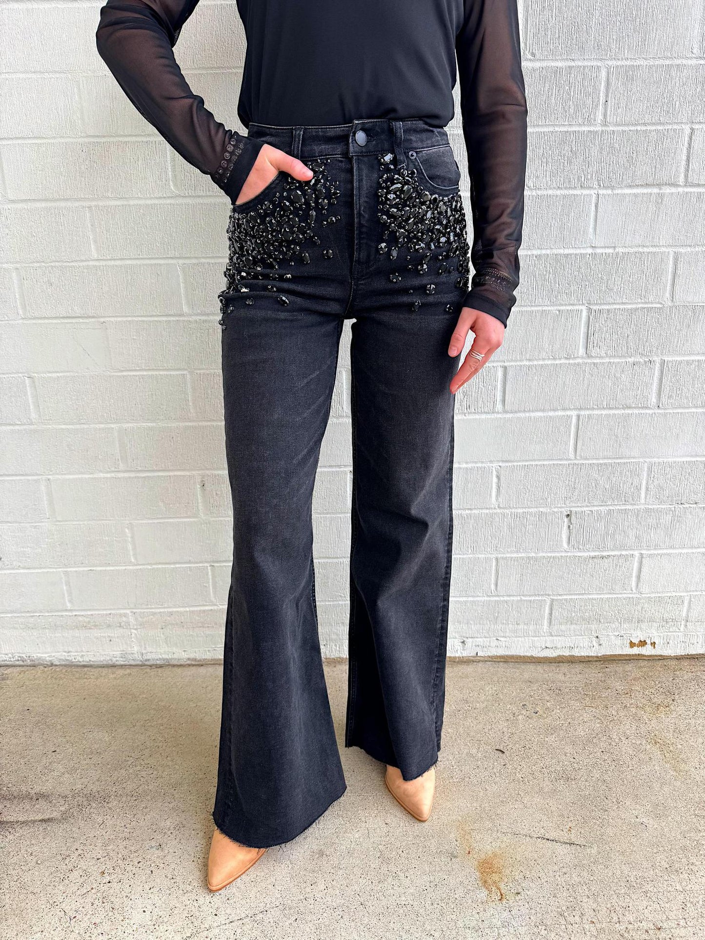 Dear John Fiona Denim- Black Sparkle