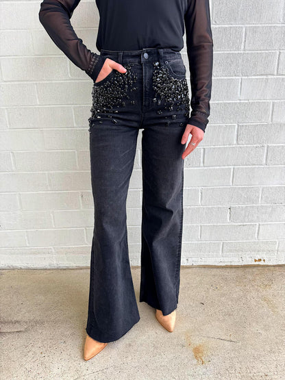 Dear John Fiona Denim- Black Sparkle