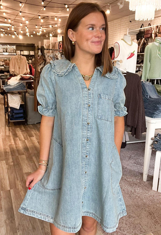 Denim Washed Dress