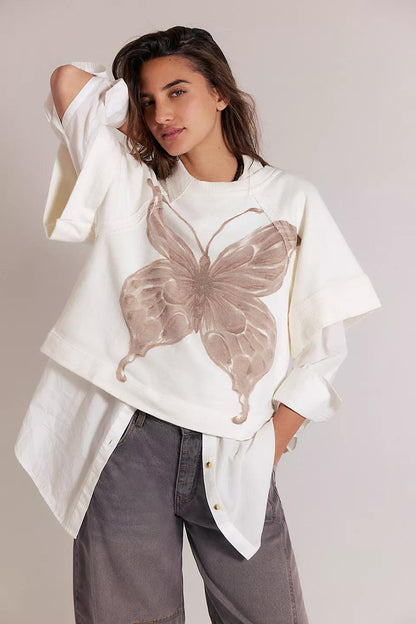 Free People Dahlia Pullover- Tofu