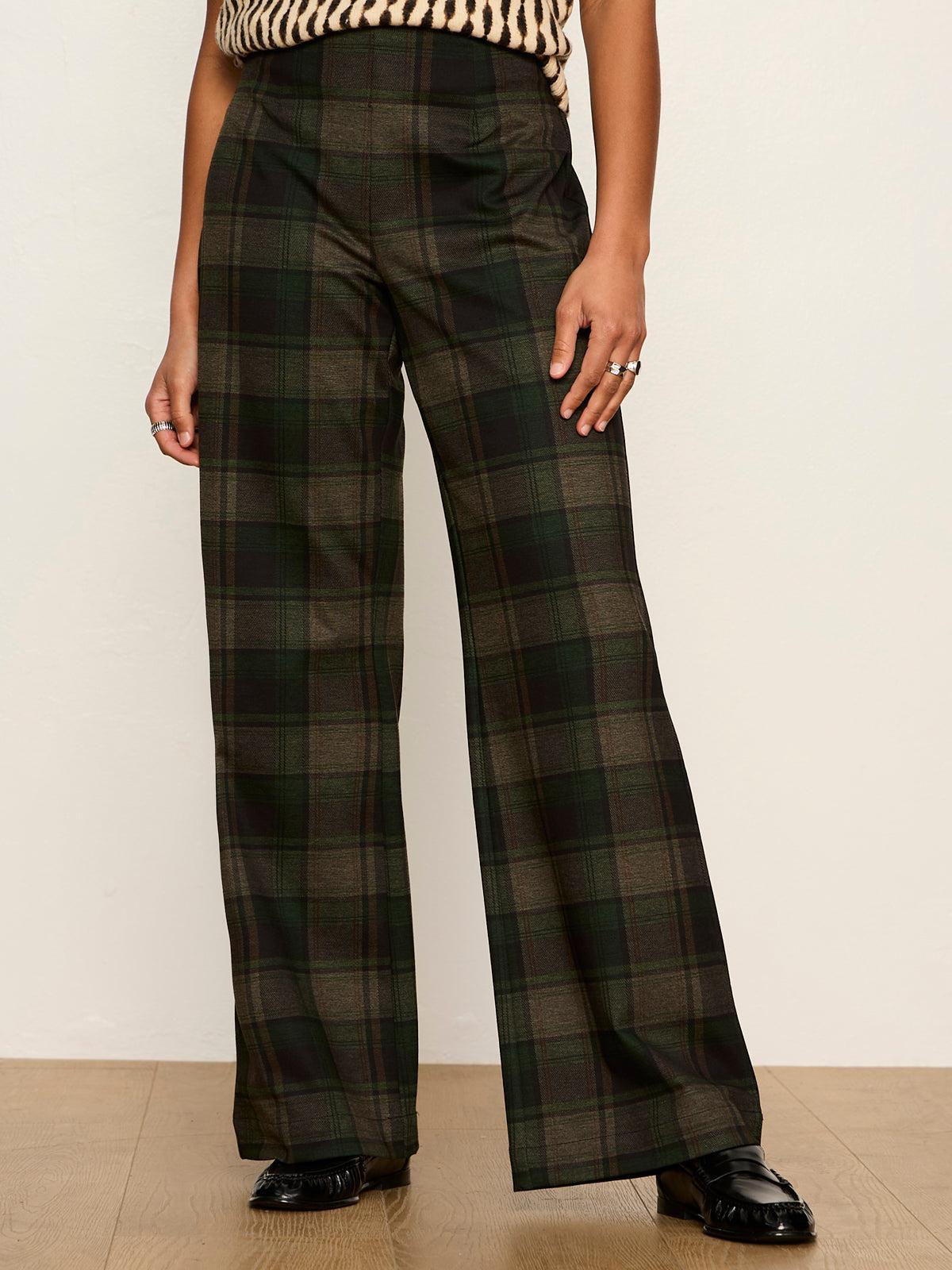 Relay Pull On Pant- Kalamata Plaid