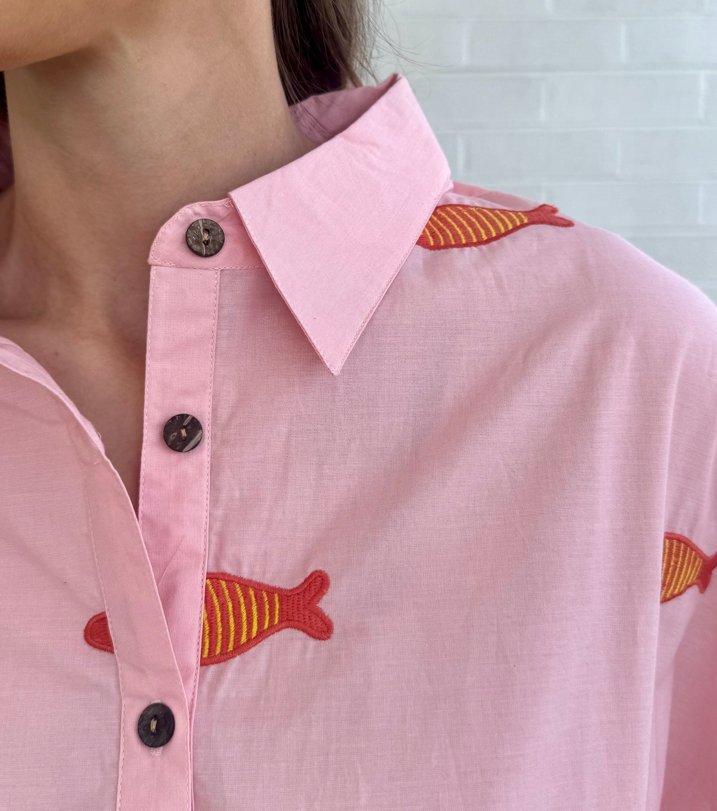 Uncle Frank Embroidered Fish Dress