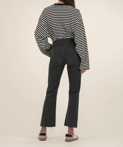 KUT Kelsey Denim-Pewter Green