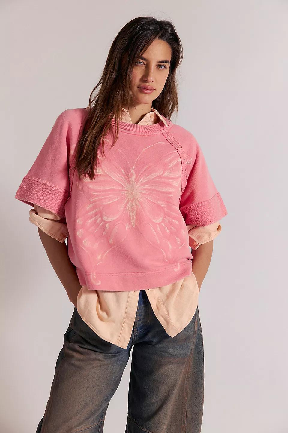 Free People Dahlia Pullover- Vintage Rosey