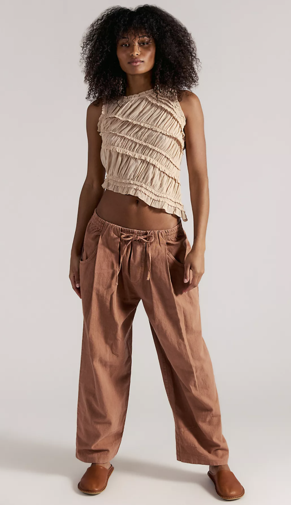 Free People Chambers Pull On Pant- Canyon