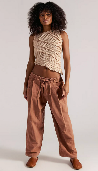 Free People Chambers Pull On Pant- Canyon