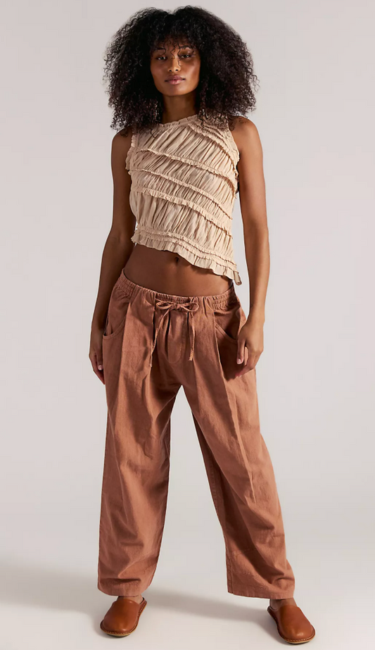 Free People Chambers Pull On Pant- Canyon