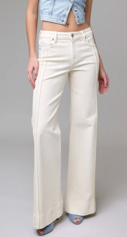 Hidden Happi Flare Denim- Ecru
