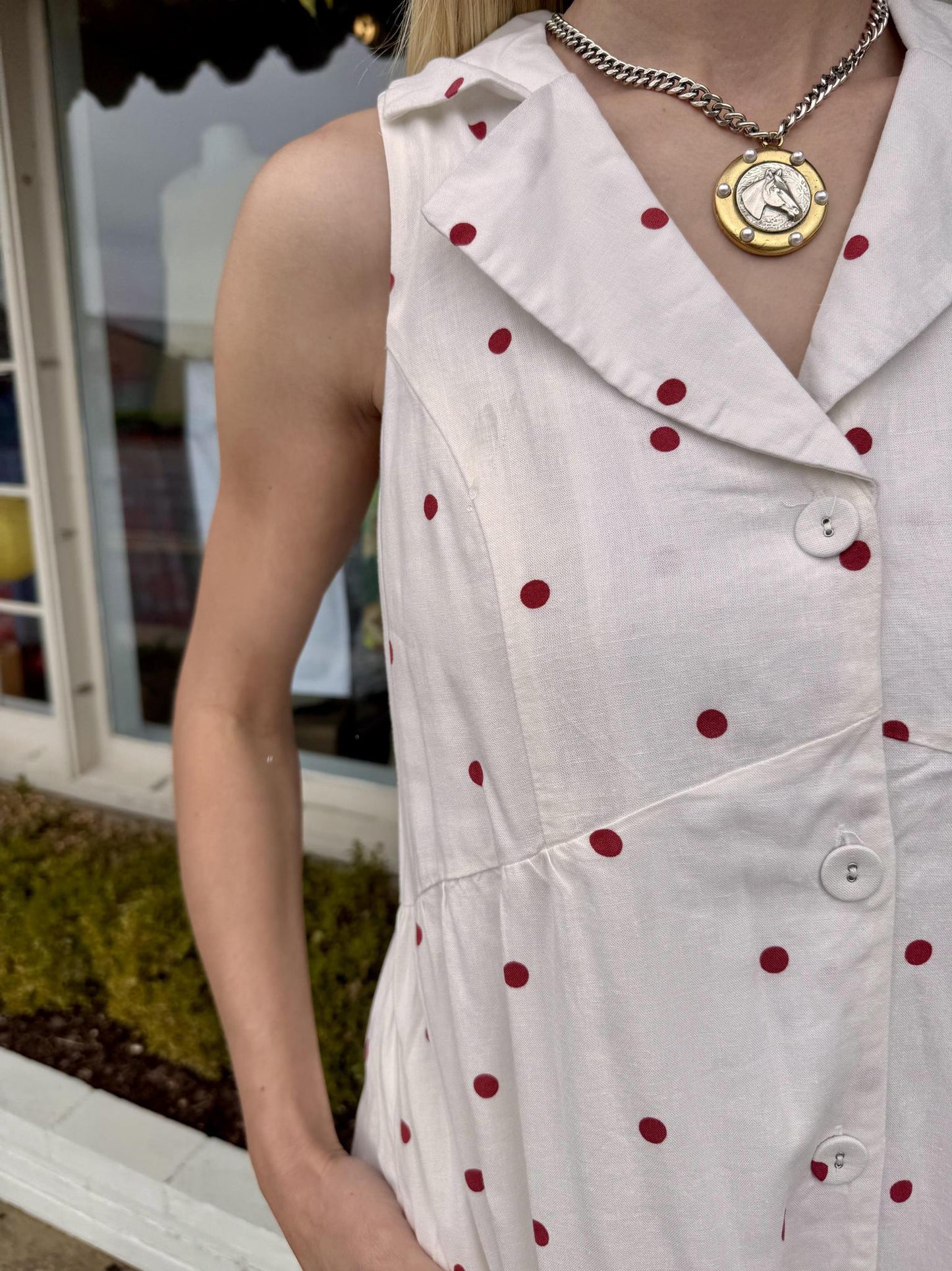 Ceri Red Dot Dress