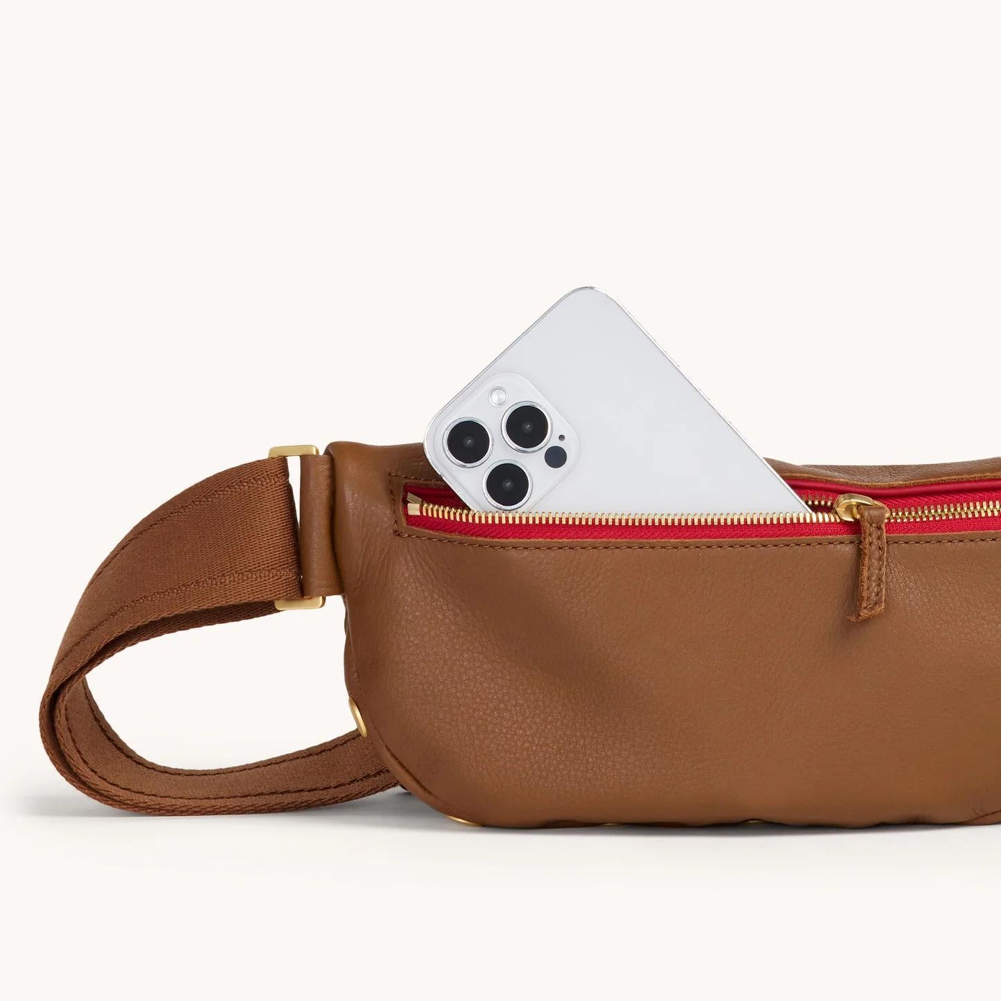 Hammitt Med Charles Crossbody-Mahog