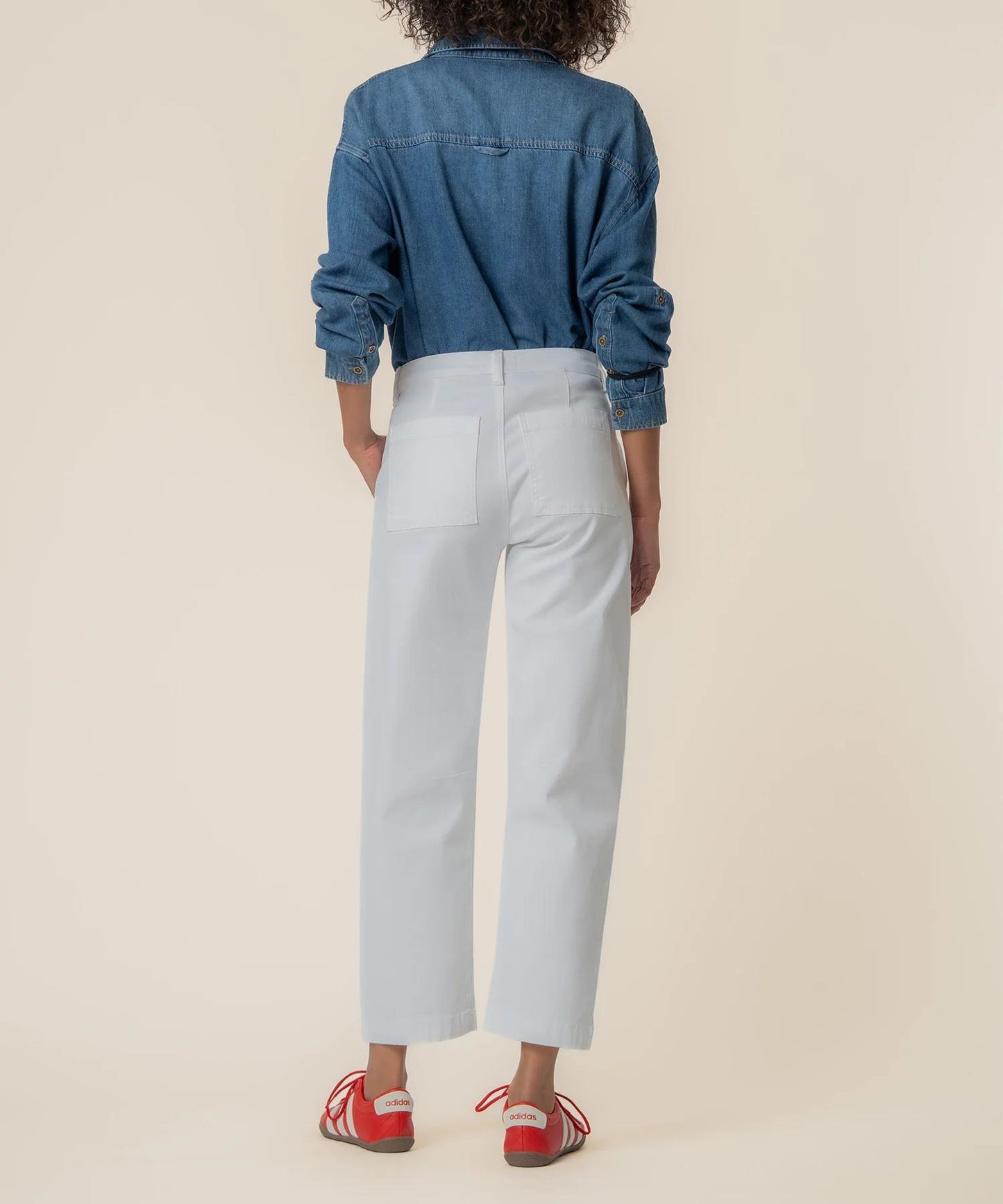 KUT Ashton Barrel Denim-White