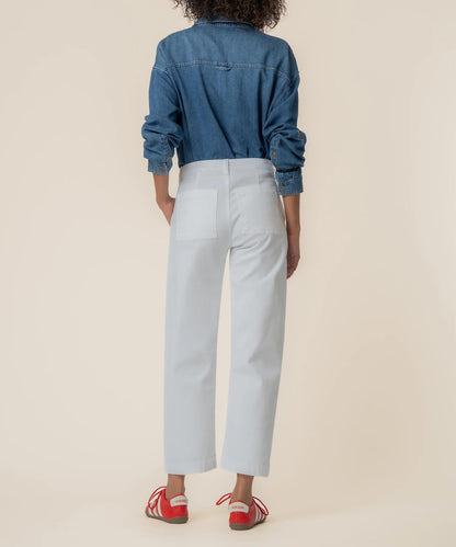 KUT Ashton Barrel Denim-White