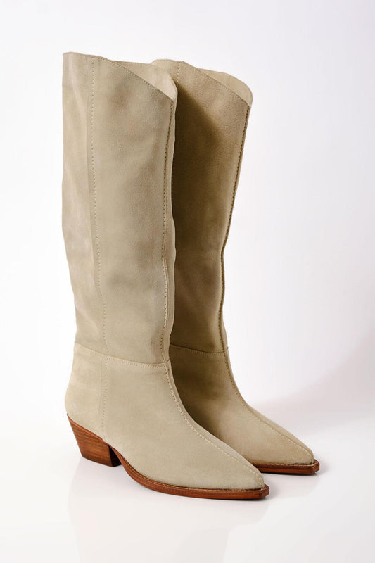 Sway Low Slouch Boot- Parchment