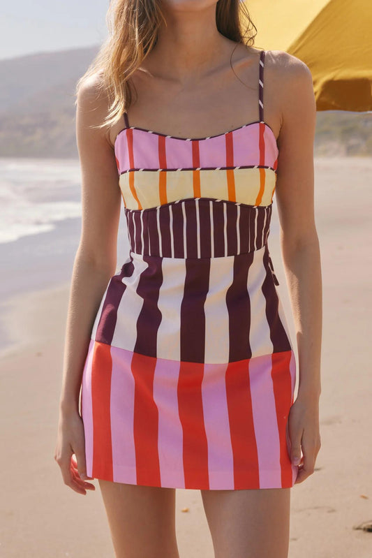 Sorbet Stripe Mini Dress