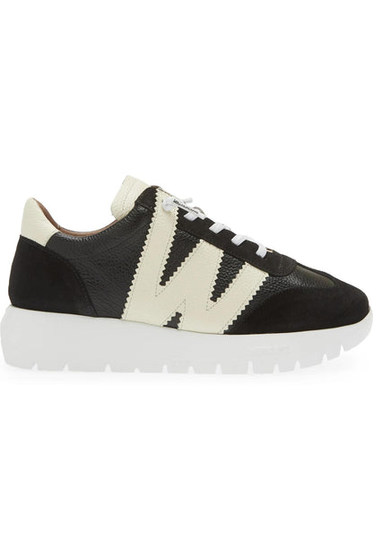 Wonders Racer Sneaker- Black/White