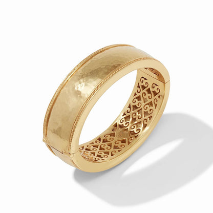 Cannes Statement Hinge Bangle-Gld