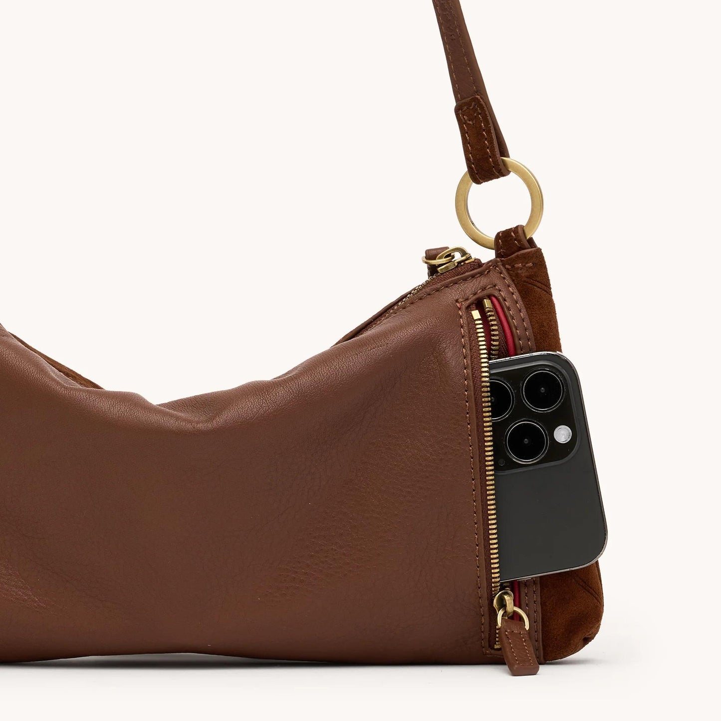 Hammitt Small Kyle- Chocolate Diamond Suede