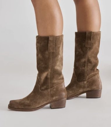 Romie Boot- Chocolate Suede