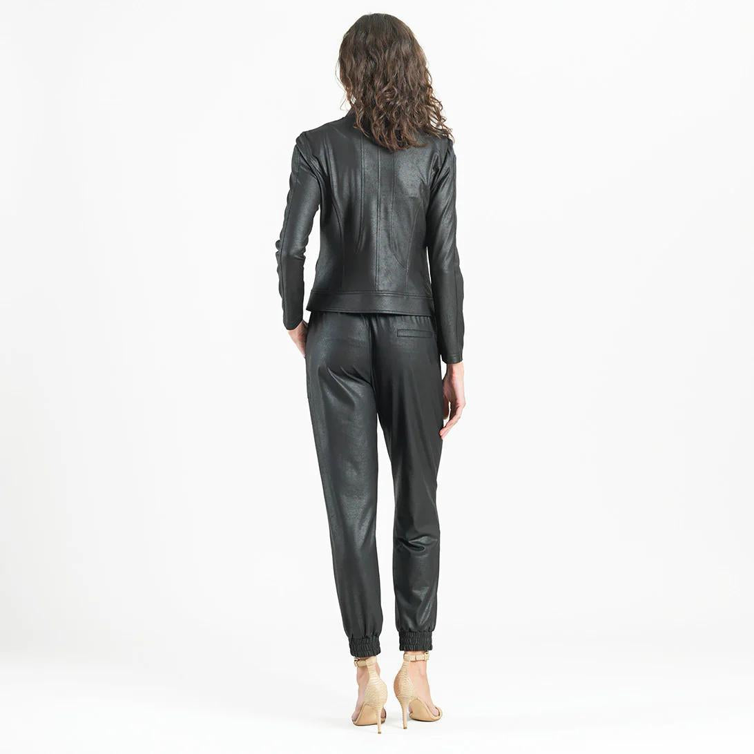 Liquid Leather Double Zip Jacket