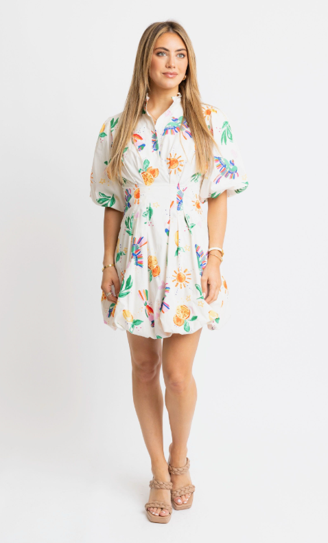 Summer Fruit Bubble Dress