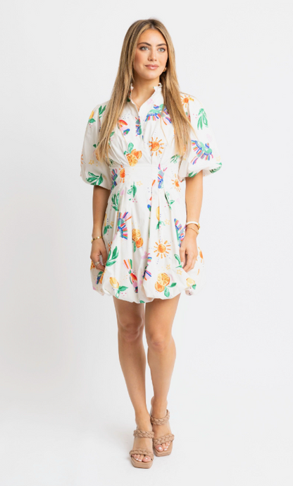 Summer Fruit Bubble Dress