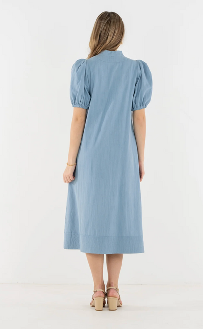 Emily McCarthy Hampton Dress- Denim
