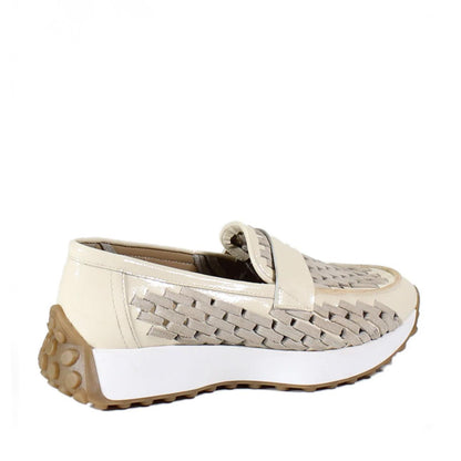 Koi Cream Patent Shoe