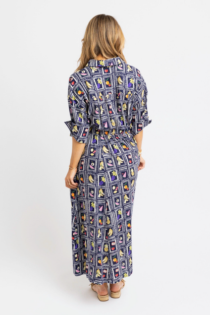 Italian Fruit Shirt Dress