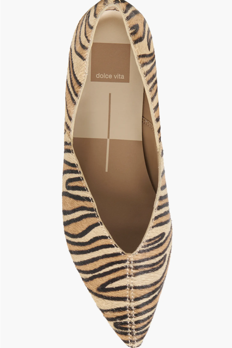 Gema Tiger Calf Hair Flat