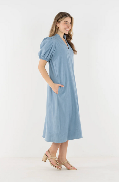 Emily McCarthy Hampton Dress- Denim