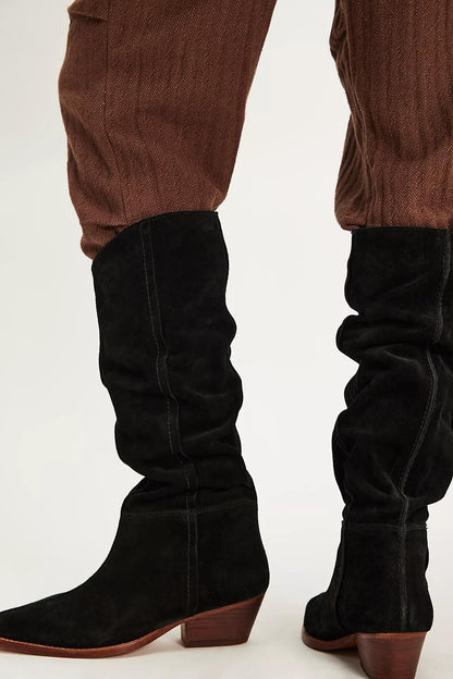 Sway Low Slouch Boot- Black