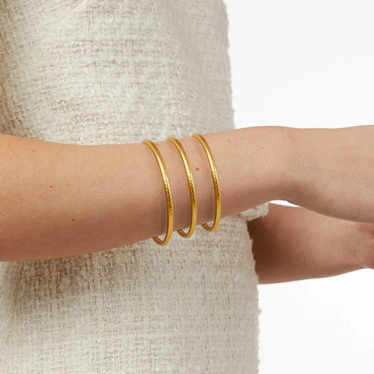 Havana Demi Bangle Gold-Small