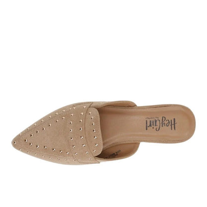 Camel Faux Suede Mule