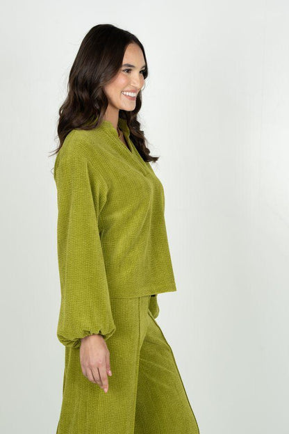 Emily McCarthy Lolli Top- Cardamom