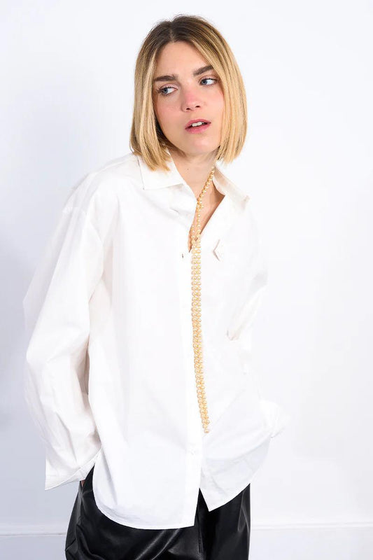 Rosette Poplin Top